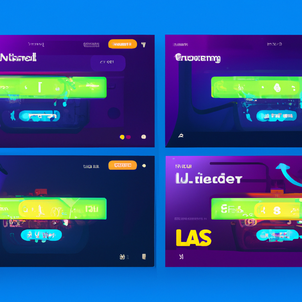 Gallery screenshot: vaporwave leaderboard with HUD overlays